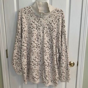 Aerie oversized quarter zip sweater